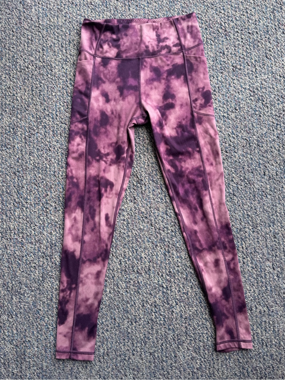 Victoria's Secret Purple Tie-Dye Skinny Leggings
